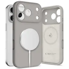 Tech-Protect iPhone 17 Pro Skal MagSafe Silicone Stone Grey
