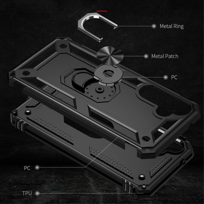 Bild 3, Samsung Galaxy S23 FE Skal Ring Hybrid Armor Svart