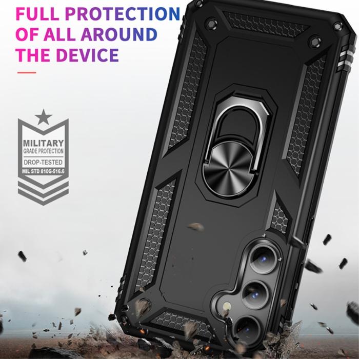 Bild 4, Samsung Galaxy S23 FE Skal Ring Hybrid Armor Svart