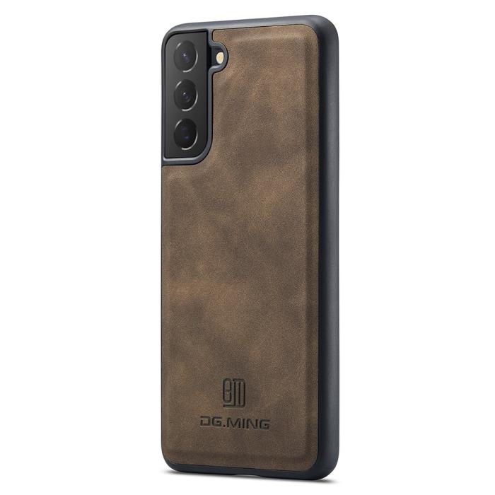 Bild 2, DG.MING Samsung Galaxy S22 Skal Läderbelagt Mörk Brun