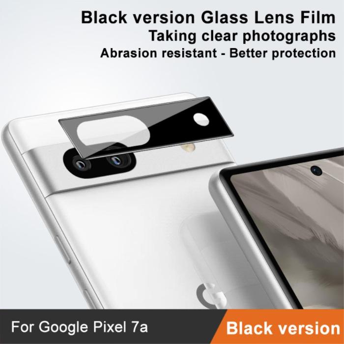 Bild 2, IMAK Google Pixel 7A Linsskydd Härdat Glas Svart