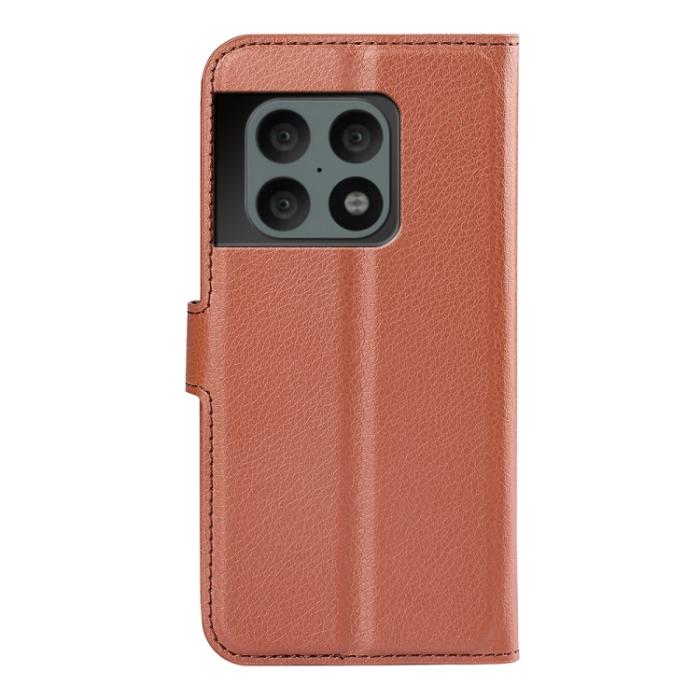 Bild 3, OnePlus 10 Pro 5G Fodral Litchi Textur Brun