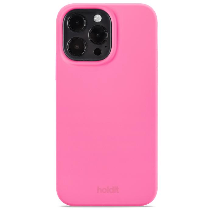 Bild 1, holdit iPhone 14 Pro Max Skal Silikon Bright Pink
