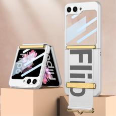 GKK Galaxy Z Flip 6 / 7 FE Skal Bälte Hybrid Silver/Grå