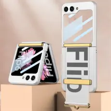 GKK Galaxy Z Flip 6 / 7 FE Skal Bälte Hybrid Silver/Grå