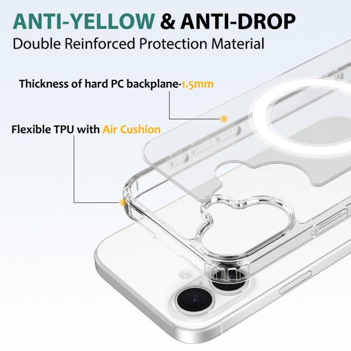 Bild 6, iPhone 18 Skal MagSafe TPU Transparent