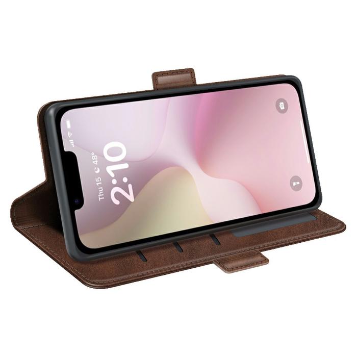 Bild 3, iPhone 17e / 16e Fodral Läder Brun