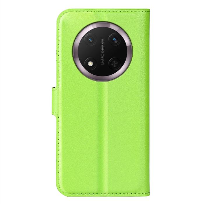 Bild 6, Honor Magic7 Lite Fodral Litchi Läder Grön