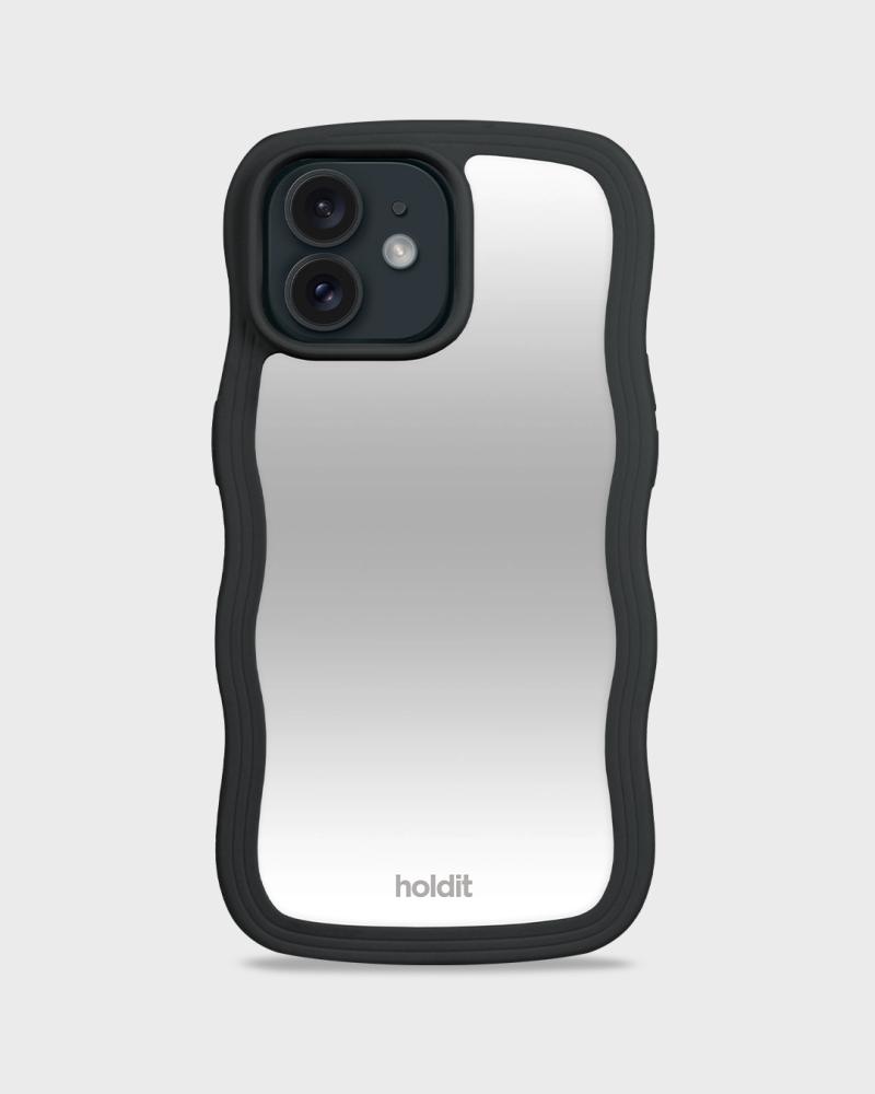 holdit iPhone 12/12 Pro Skal Wavy Black Mirror