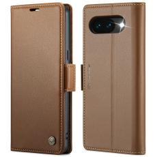 CASEME Google Pixel 10a Fodral RFID L&auml;der Brun