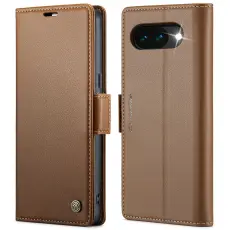 CASEME Google Pixel 10a Fodral RFID L&auml;der Brun