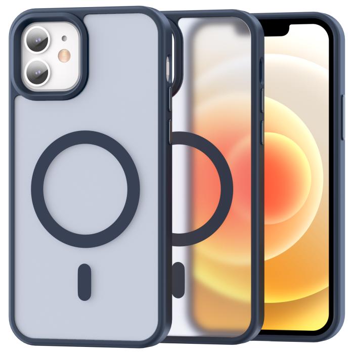 Bild 1, ColorPop iPhone 12/12 Pro Skal CH MagSafe Matt Mörk Blå