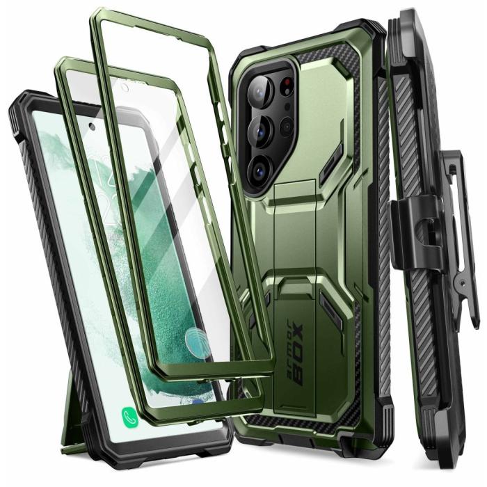 Bild 1, Supcase Galaxy S23 Ultra Skal 2-SET Iblsn ArmorBox Guldan