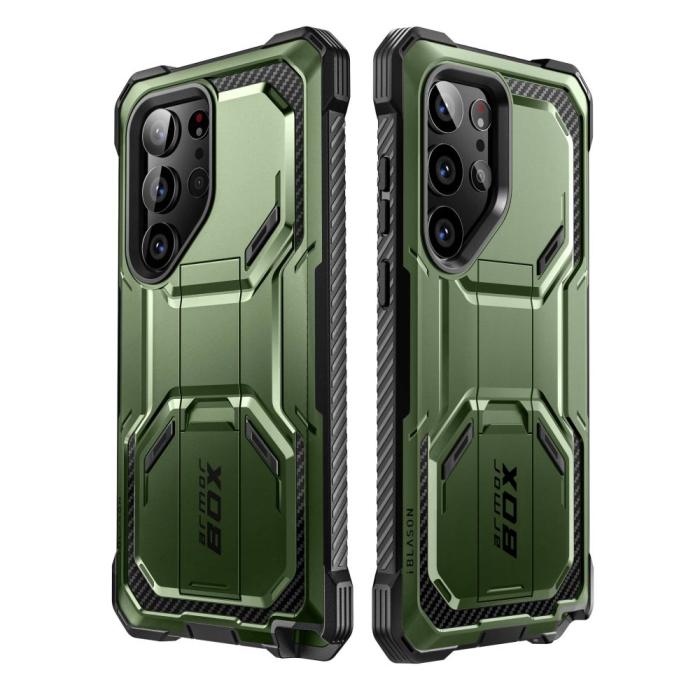 Bild 2, Supcase Galaxy S23 Ultra Skal 2-SET Iblsn ArmorBox Guldan