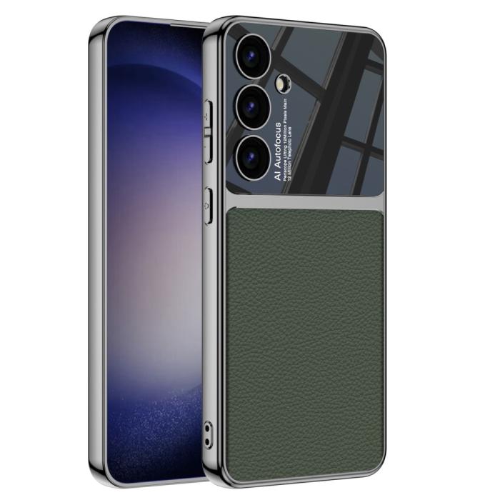 Bild 1, GKK Galaxy S24 Plus Skal Hybrid Läder Litchi Grön