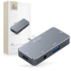 Tech-Protect 4in1 USB-C Hub USB-A/HDMI/AUX/USB-C Gr&aring;