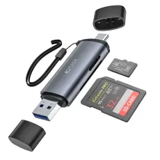 Tech-Protect USB-C/USB-A - USB SD/Micro SD Kortl&auml;sare UltraBoost