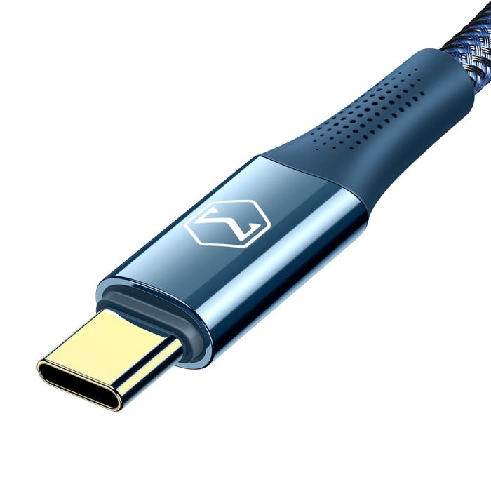 Bild 5, Mcdodo 1.2m 100W USB-C/USB-C Elbow Laddkabel Blå