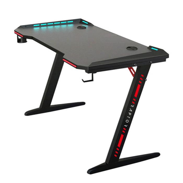 Bild 1, RAPTOR Gamingbord GT-100 RGB Svart