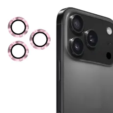 ENKAY Phone 17 Pro Max / 17 Pro Linsskydd H&auml;rdat Glas Rosa