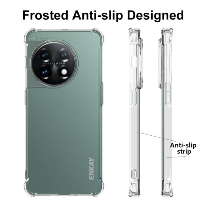 Bild 2, ENKAY OnePlus 11 5G Skal Shockproof TPU Transparent