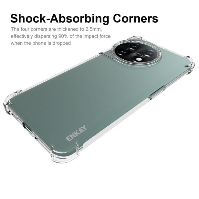 Bild 4, ENKAY OnePlus 11 5G Skal Shockproof TPU Transparent