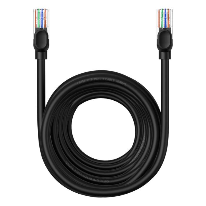 Bild 1, BASEUS 10 m Cat5 RJ45 Nätverkskabel Svart