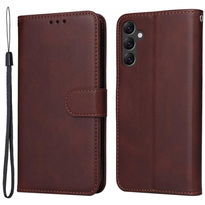 Bild 1, Samsung Galaxy A14 4G/5G Fodral Läder Brun