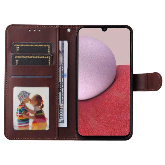 Bild 2, Samsung Galaxy A14 4G/5G Fodral Läder Brun