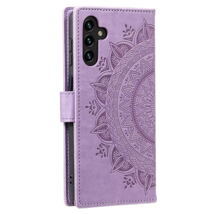 Bild 5, Samsung Galaxy A54 5G Fodral Mandala Läder Lila