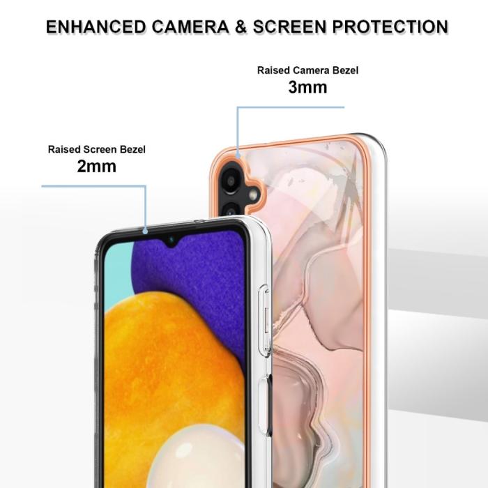 Bild 4, Samsung Galaxy A34 5G Skal Marmor TPU Rosa