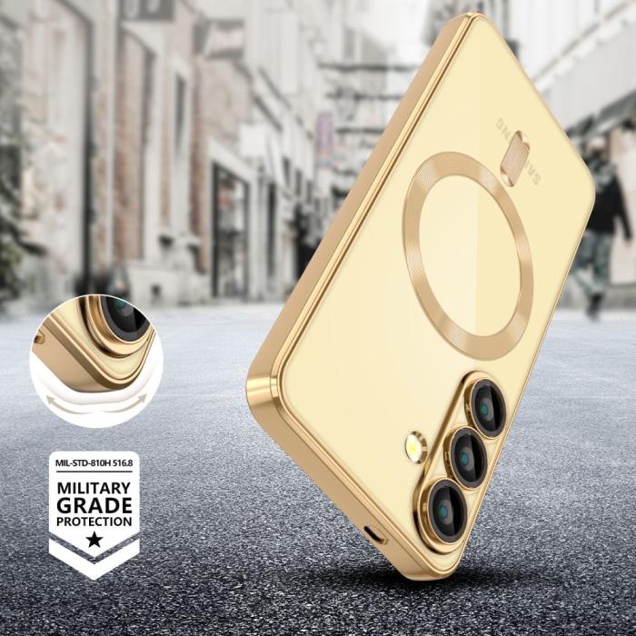 Bild 3, Tech-Protect Galaxy A56 5G Skal MagSafe MagFlex Shiny Gold