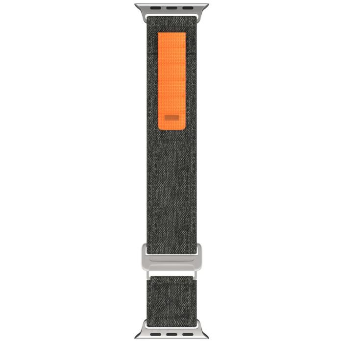 Bild 4, Apple Watch 42/44/45/49 mm Armband Justerbart Nylon Svart