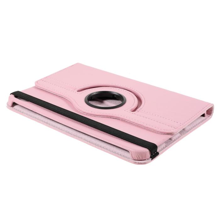 Bild 6, iPad Mini 2024/2021 Fodral 360° Rotation Litchi Ljus Rosa