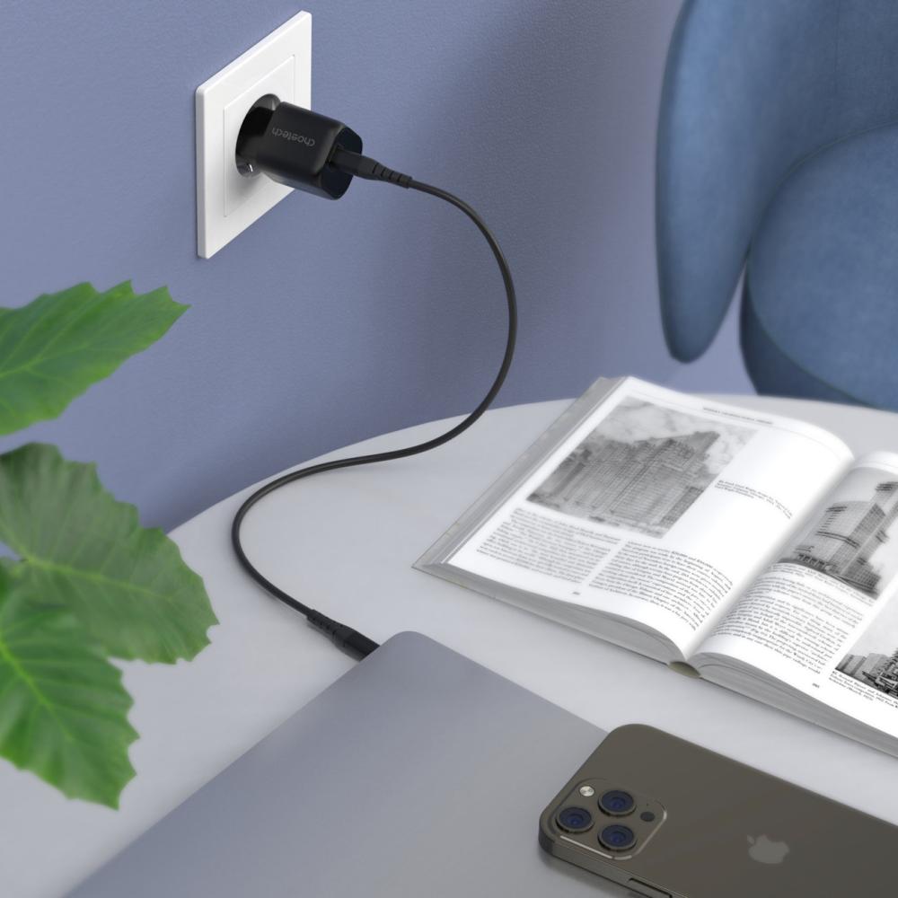 Choetech 30W GaN PD USB-C Väggladdare Svart