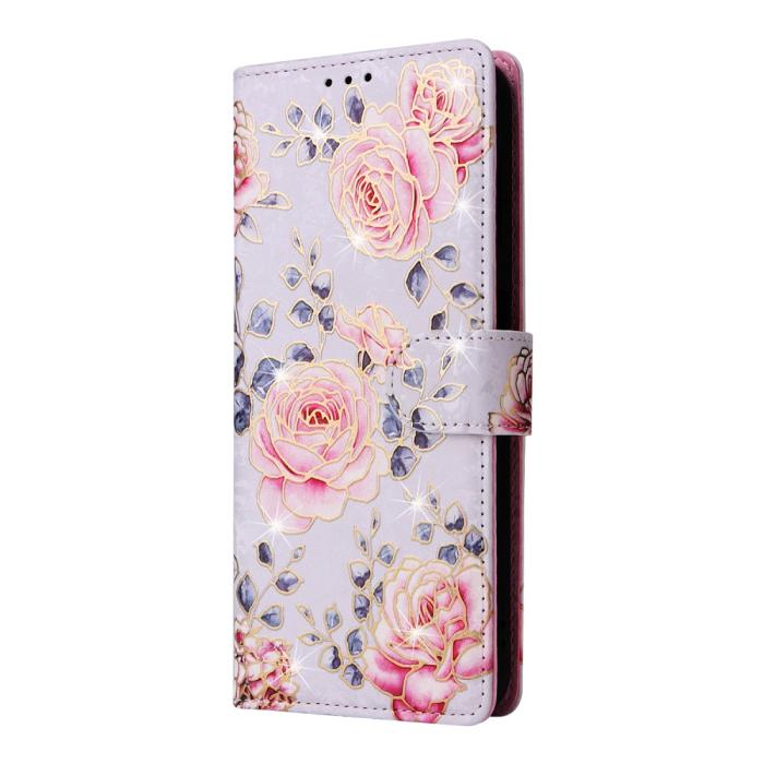 Bild 6, Samsung Galaxy A16/A26 5G Fodral RFID Rosa Blommor