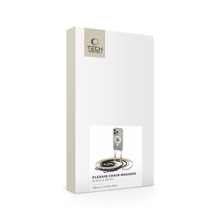 Bild 3, Tech-Protect iPhone 16 Pro Max Skal FlexAir Chain Svart/Taupe