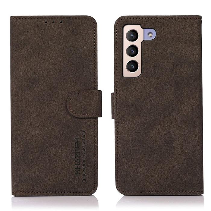 Bild 1, KHAZNEH Samsung Galaxy S23 Plus Fodral Läder Brun