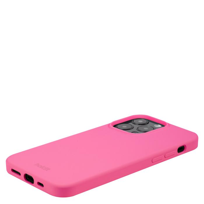 Bild 3, holdit iPhone 14 Pro Max Skal Silikon Bright Pink