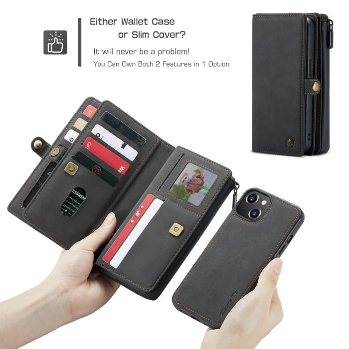 Bild 3, CASEME iPhone 13 Fodral/Skal Magnet 2in1 Multifunktionell Svart