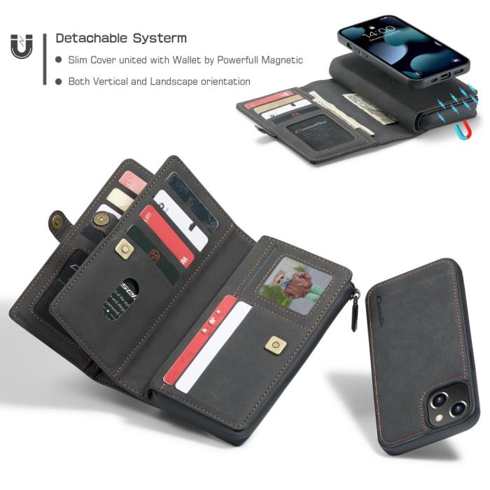 Bild 4, CASEME iPhone 13 Fodral/Skal Magnet 2in1 Multifunktionell Svart
