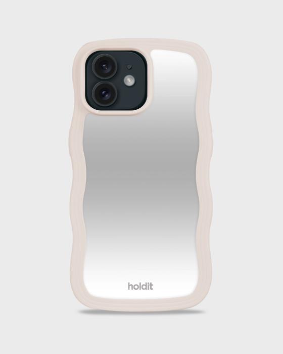 Bild 1, holdit iPhone 12/12 Pro Skal Wavy Light Beige Mirror