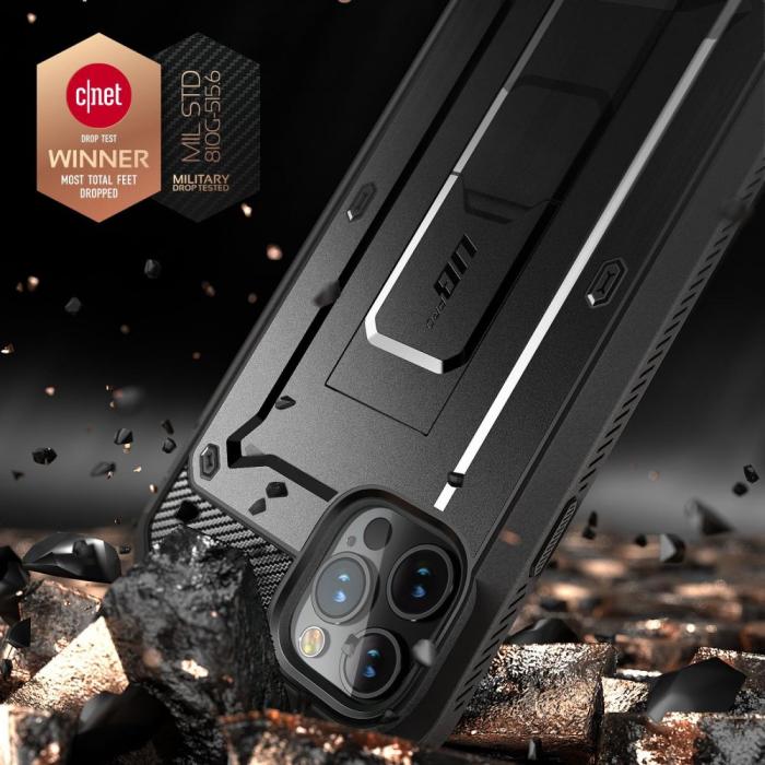 Bild 2, Supcase iPhone 12 / 12 Pro Skal Unicorn Beetle Pro Svart