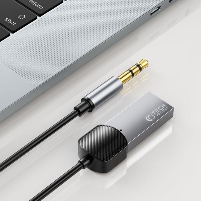 Bild 2, Tech-Protect AUX - USB-A Bluetooth Adapter UltraBoost Grå