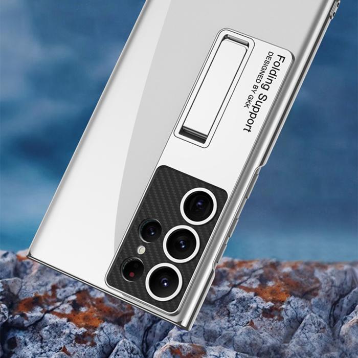 Bild 5, GKK Galaxy S24 Ultra Skal Hybrid Kickstand Silver