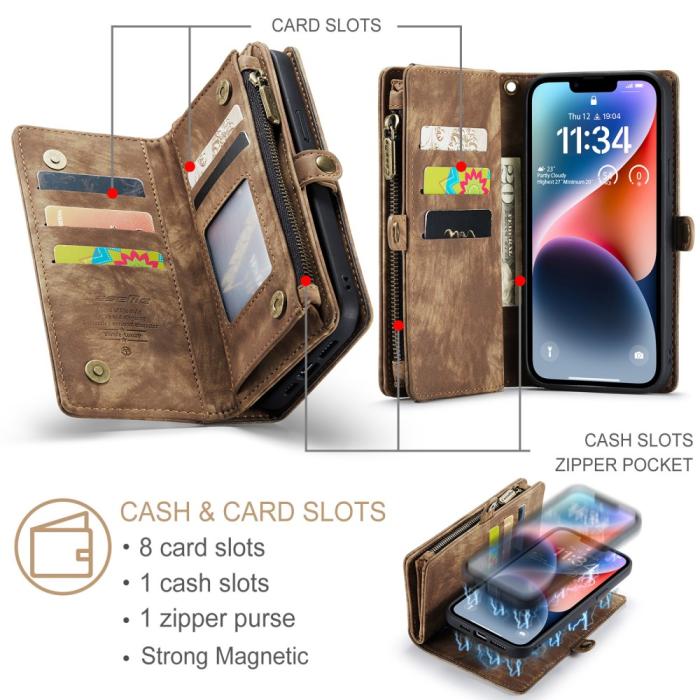 Bild 6, CASEME iPhone 15 Plus Fodral/Skal Magnet 2in1 Multifunktionell