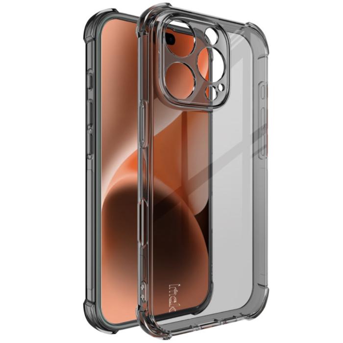 Bild 1, IMAK iPhone 16 Pro Skal Shockproof TPU Tonad Svart