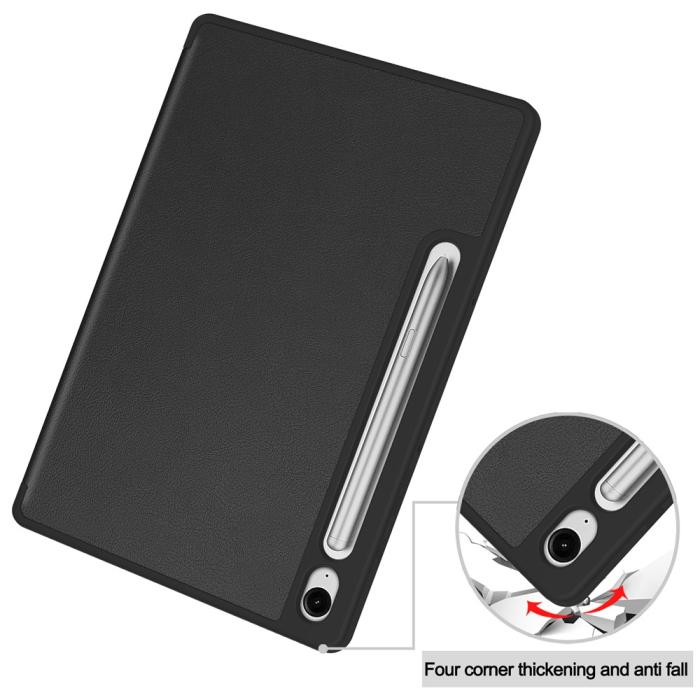 Bild 6, Samsung Galaxy Tab S10 Lite Fodral Tri-Fold Pennhållare Svart