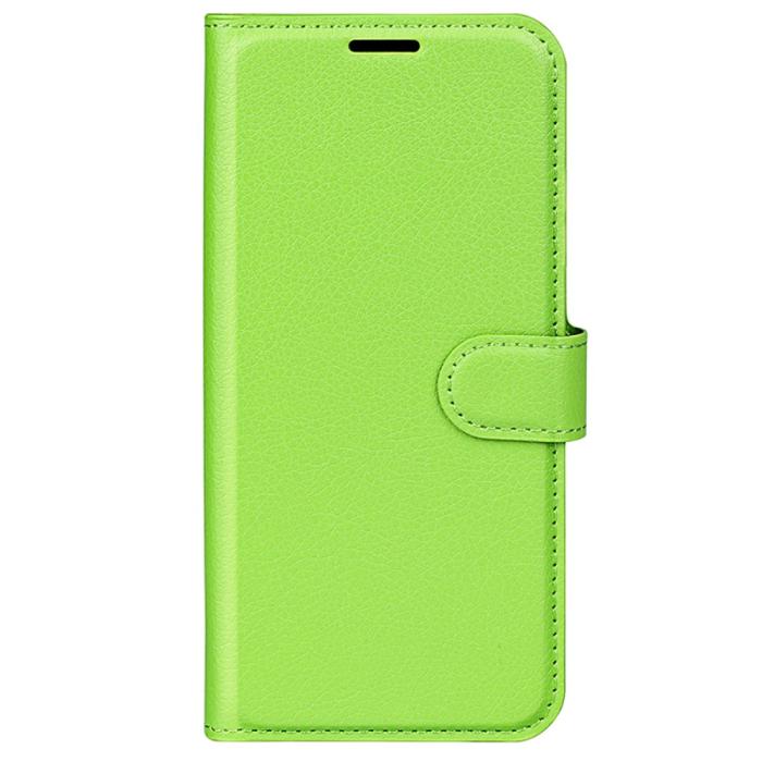 Bild 5, Samsung Galaxy S24 Fodral Litchi Läder Grön