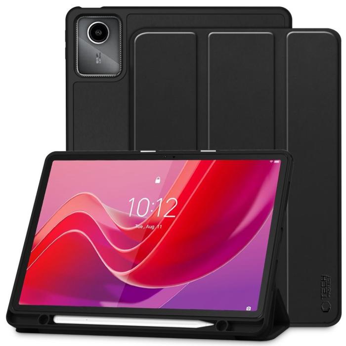 Bild 1, Tech-Protect Lenovo Tab M11 Fodral SmartCase Pennhållare Svart